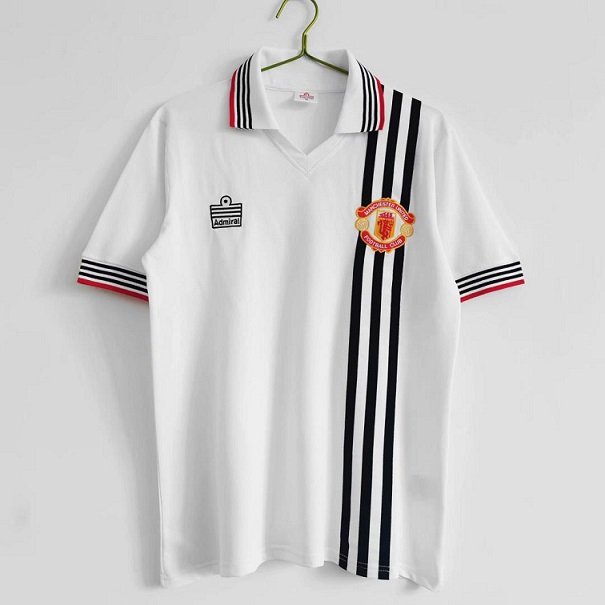 AAA Quality Manchester Utd 75-80 Away White Soccer Jersey